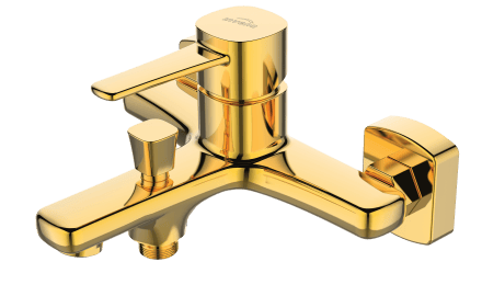 Badewannenbatterie Glamour gold