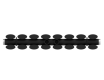 Vertikaler Design-Heizkörper mit Montageset, schwarz #2