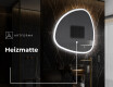 Unregelmäßiger asymmetrischer Spiegel mit LED Beleuchtung J222 #8