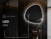 Unregelmäßiger asymmetrischer Spiegel mit LED Beleuchtung J223 #7