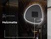 Unregelmäßiger asymmetrischer Spiegel mit LED Beleuchtung J223 #8