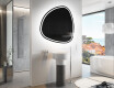 Unregelmäßiger asymmetrischer Spiegel mit LED Beleuchtung J223 #9