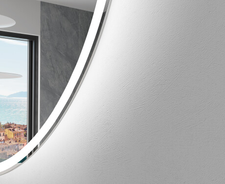 Unregelmäßiger asymmetrischer Spiegel mit LED Beleuchtung K222 #2