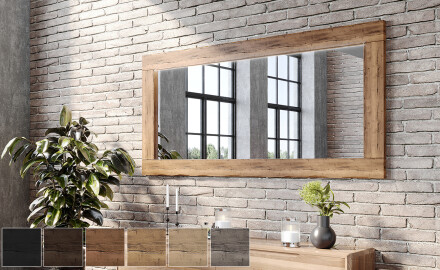 Spiegel Holz - Bad mit beleuchtung - Holz spiegel groß - Artforma
