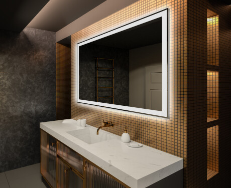 Rechteckiger Badspiegel mit LED-Beleuchtung L01