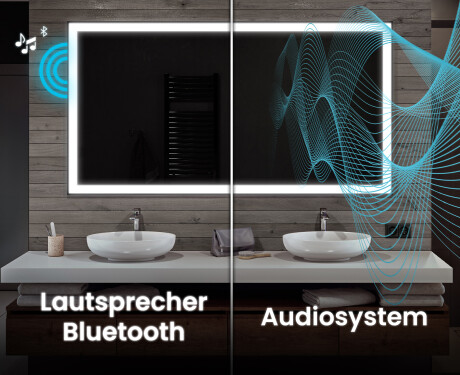 Rechteckiger Badspiegel mit LED-Beleuchtung L01 #5