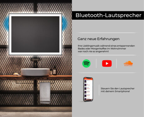 Rechteckiger Badspiegel mit LED-Beleuchtung L01 #6