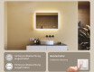 Rechteckiger Badspiegel mit Licht LED  mit Dual color, Touch Schalter, Heizmatte #4