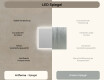 Rechteckiger Badspiegel mit Licht LED  mit Dual color, Touch Schalter, Heizmatte #7