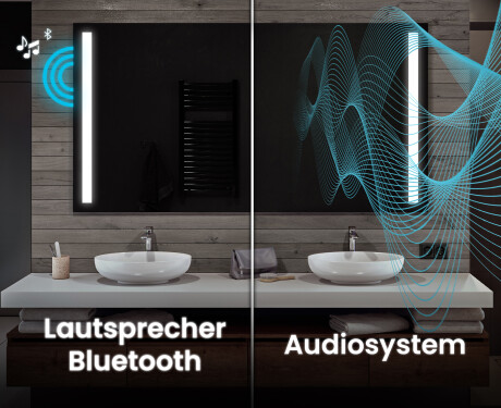 Rechteckiger Badspiegel mit LED Beleuchtung L02 #5