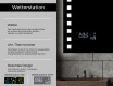 Rechteckiger Badspiegel mit LED Beleuchtung L03 #5