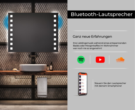 Rechteckiger Badspiegel mit LED Beleuchtung L03 #6