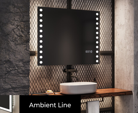 Rechteckiger Badspiegel mit LED Beleuchtung L06 #4