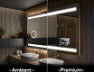 Rechteckiger Badspiegel mit LED Beleuchtung L09 #1