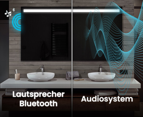 Rechteckiger Badspiegel mit LED Beleuchtung L12 #5