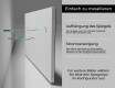 Rechteckiger Badspiegel mit LED Beleuchtung L12 #11