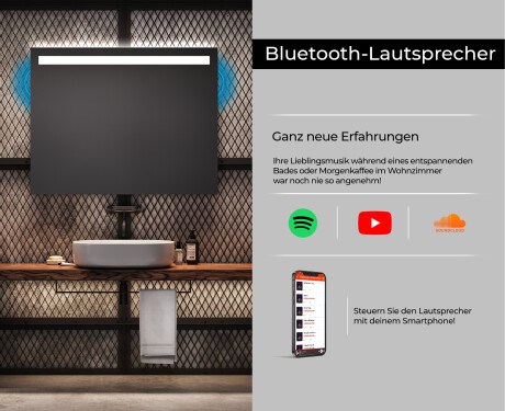 Rechteckiger Badspiegel mit LED Beleuchtung L12 #6