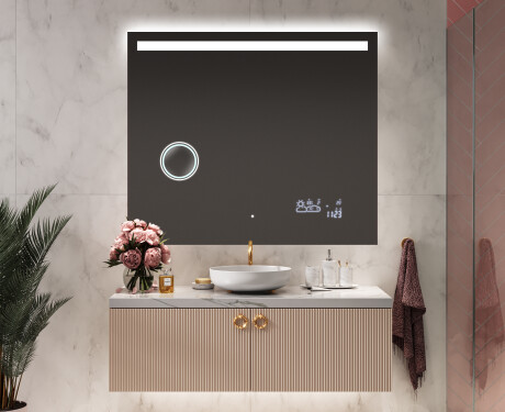 Rechteckiger Badspiegel mit LED Beleuchtung L12 #9