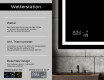 Rechteckiger Badspiegel mit LED Beleuchtung L15 #5