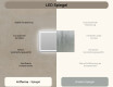 Rechteckiger Badspiegel mit LED Beleuchtung L15 120x80cm - SmartScreen, DualColor #7