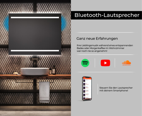 Rechteckiger Badspiegel mit LED Beleuchtung L23 #6