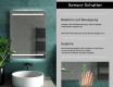 Rechteckiger Badspiegel mit LED Beleuchtung L23 #7