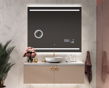 Rechteckiger Badspiegel mit LED Beleuchtung L23 #9