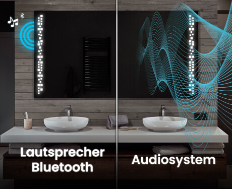 Rechteckiger Badspiegel mit LED Beleuchtung L38 #5