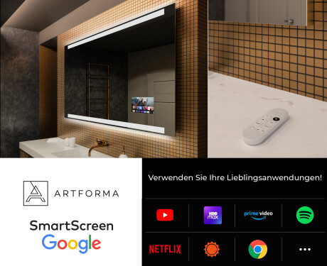 Rechteckiger Badspiegel mit LED Beleuchtung L47 #4