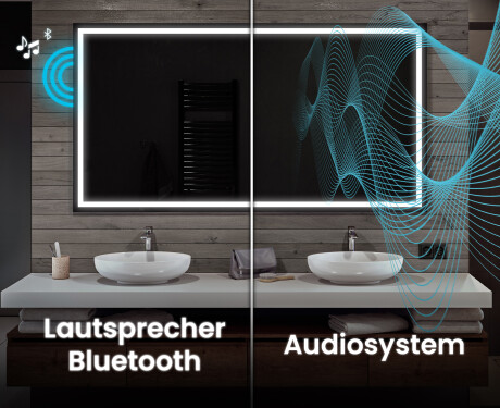 Rechteckiger Badspiegel mit LED Beleuchtung L49 #5