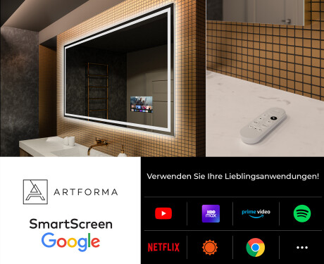 Rechteckiger Badspiegel mit LED Beleuchtung L49 #4