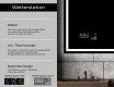 Rechteckiger Badspiegel mit LED Beleuchtung L49 #5