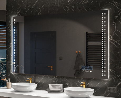 Rechteckiger Badspiegel mit LED Beleuchtung L55 #10