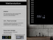 Rechteckiger Badspiegel mit LED Beleuchtung L55 #5
