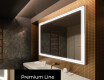Rechteckiger Badspiegel mit LED Beleuchtung L57 #3