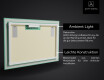 Rechteckiger Badspiegel mit LED Beleuchtung L57 #2