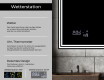 Rechteckiger Badspiegel mit LED Beleuchtung L57 #5