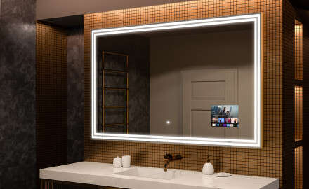 Rechteckiger Badspiegel mit LED Beleuchtung L57