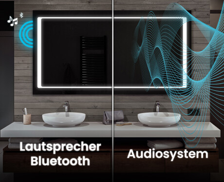Rechteckiger Badspiegel mit LED Beleuchtung L61 #5