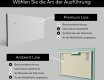 Rechteckiger Badspiegel mit LED Beleuchtung L65 #2