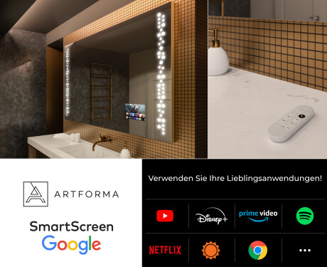 Rechteckiger Badspiegel mit LED Beleuchtung L65 #8