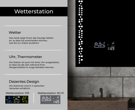 Rechteckiger Badspiegel mit LED Beleuchtung L65 #5