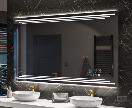 Rechteckiger Badspiegel mit LED Beleuchtung L75 #10