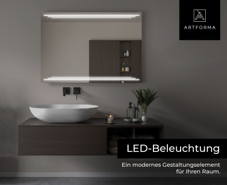 Rechteckiger Badspiegel mit LED Beleuchtung L75 #6