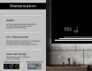 Rechteckiger Badspiegel mit LED Beleuchtung L75 #5