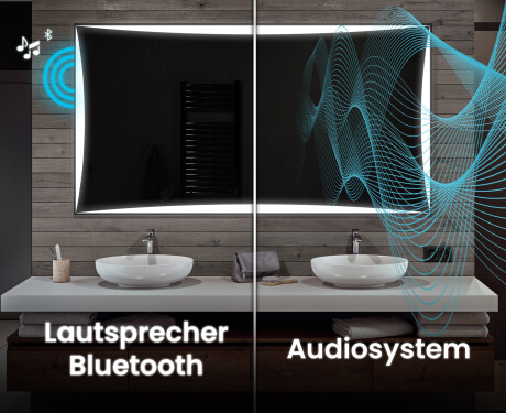 Rechteckiger Badspiegel mit LED Beleuchtung L77 #5