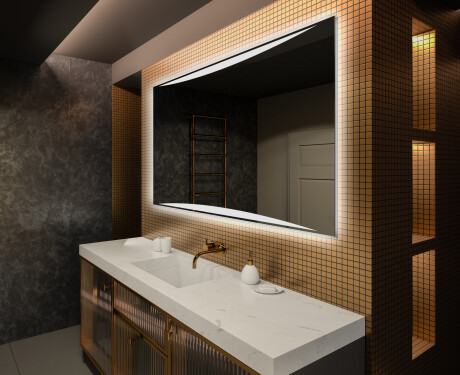 Rechteckiger Badspiegel mit LED Beleuchtung L78