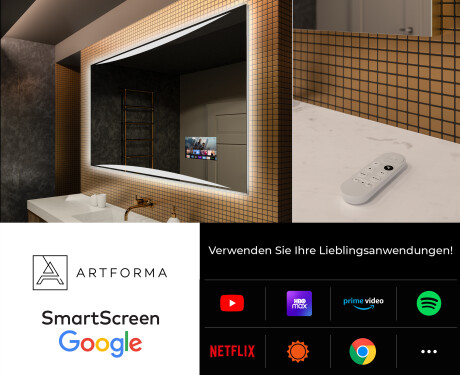 Rechteckiger Badspiegel mit LED Beleuchtung L78 #4