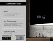 Rechteckiger Badspiegel mit LED Beleuchtung L78 #5