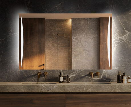 Batteriebetriebener LED Spiegel L135